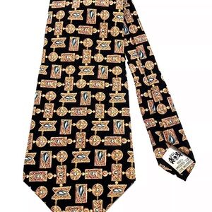Necktie Metropolitan Museum of Art 100% Silk Geometric Design Made in Canada